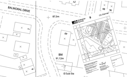 1250 scale planning maps survey site copyshop 2500